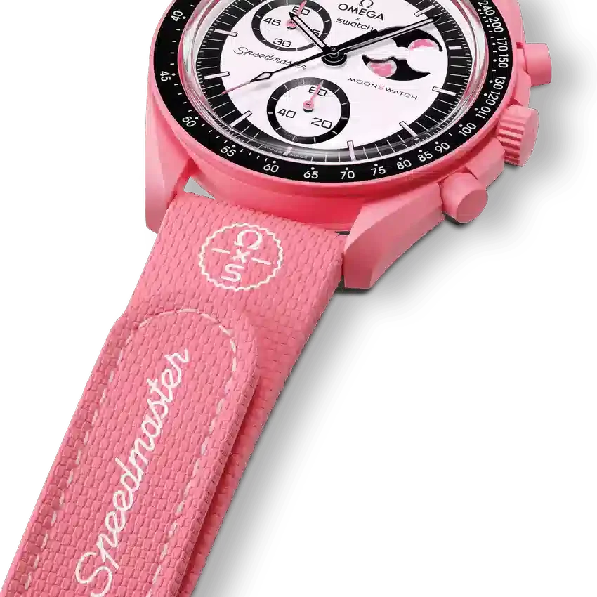 Moonswatch Pink/Pink Rubber