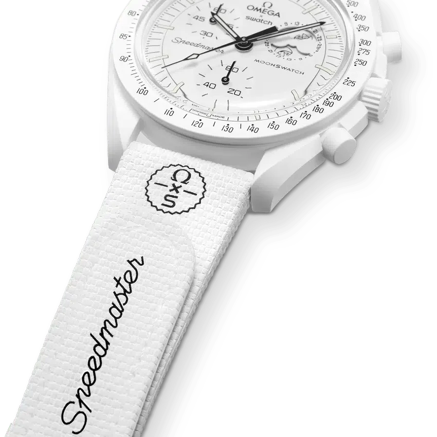Moonswatch White/White Rubber