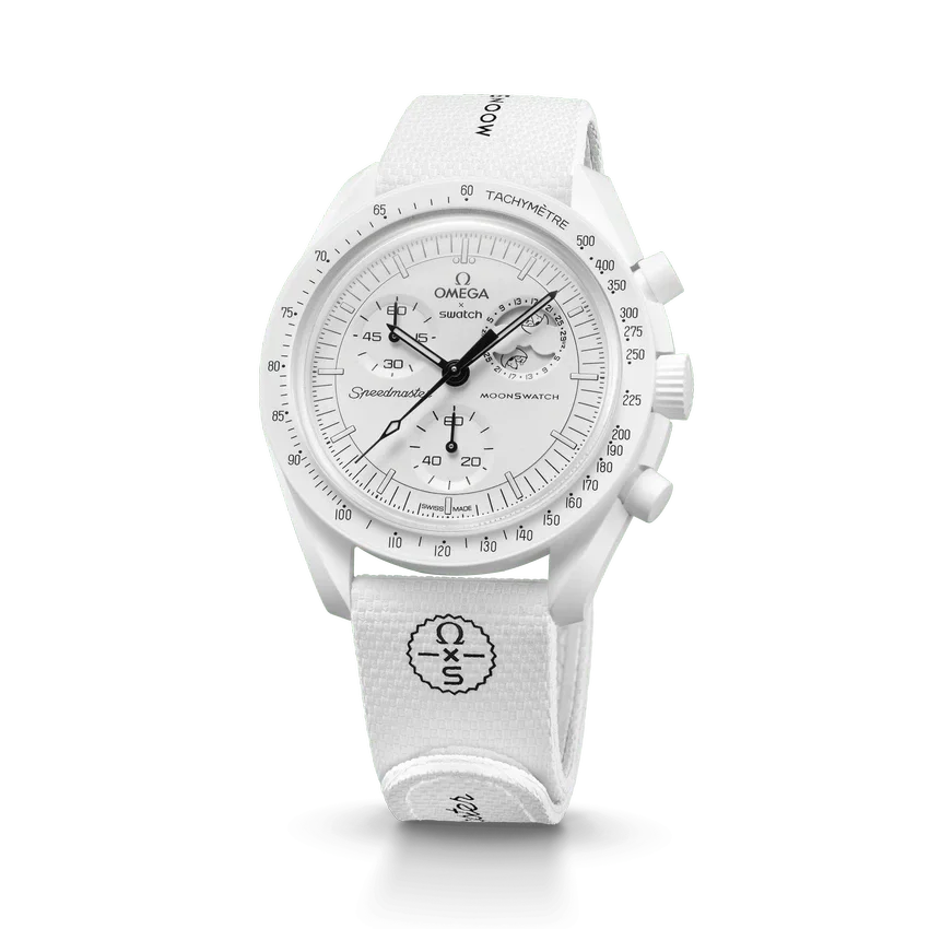 Moonswatch White/White Rubber